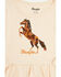 Image #2 - Wrangler Infant Girls' Horse Long Sleeve Snap Onesie, , hi-res