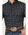 Cody James Men's Galaxy Geo Print Short Sleeve Button-Down Stretch Western Shirt, Navy, hi-res