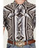 Image #3 - Rock & Roll Denim Men's TEK Southwestern Striped Short Sleeve Snap Performance Western Shirt, Black, hi-res