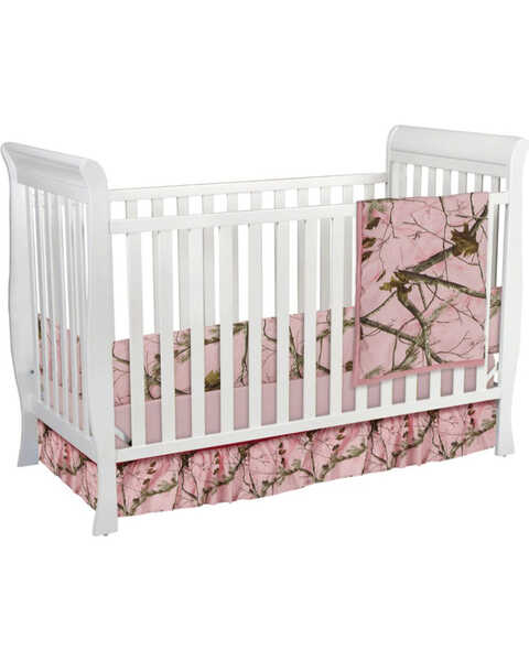 Carstens Pink Realtree AP Camo Crib Set - 3 Piece , Pink, hi-res