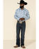 Rough Stock By Panhandle Men's Defiance Stretch Floral Print Long Sleeve Western Shirt , White, hi-res