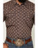 Image #3 - Cody James Men's 2 Step Paisley Print Short Sleeve Snap Western Shirt, Navy, hi-res