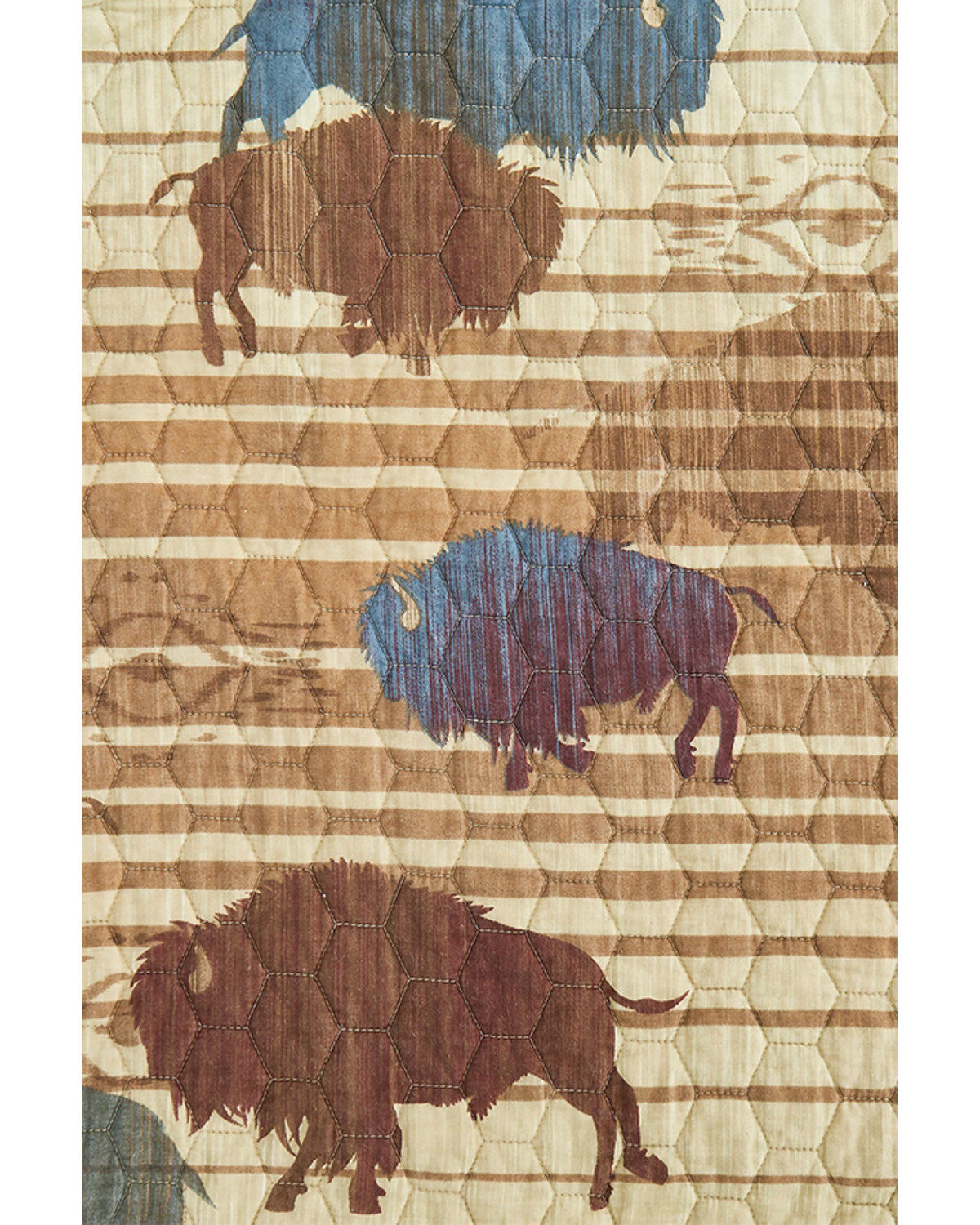 Image #6 - HiEnd Accents 3pc Home On The Range Reversible Quilt Set - Twin, Tan, hi-res