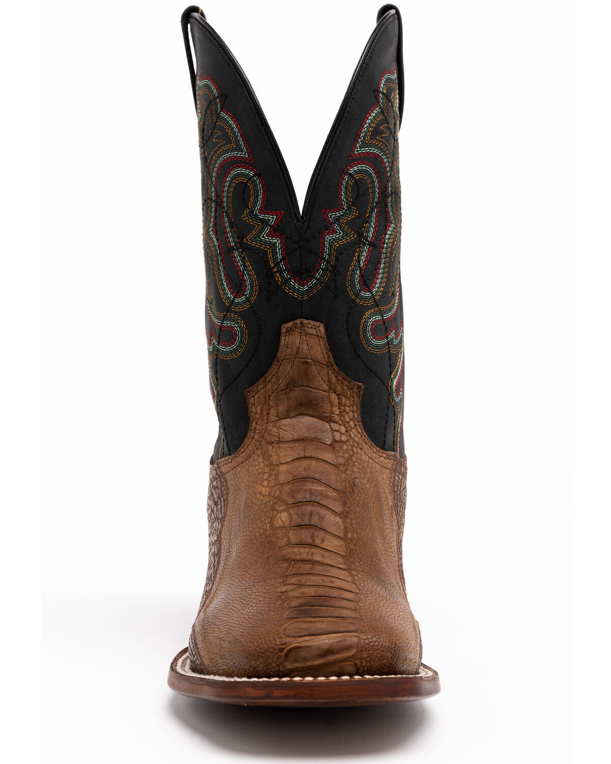 Image #4 - Dan Post Men's Bay Apache Ostrich Western Boots - Wide Square Toe, , hi-res