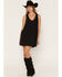 Image #2 - Saltwater Luxe Women's Miniya Sleeveless Collar Denim Mini Dress, Black, hi-res