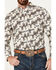 Image #3 - RANK 45® Men's Geo Print Long Sleeve Button-Down Western Shirt, Black, hi-res
