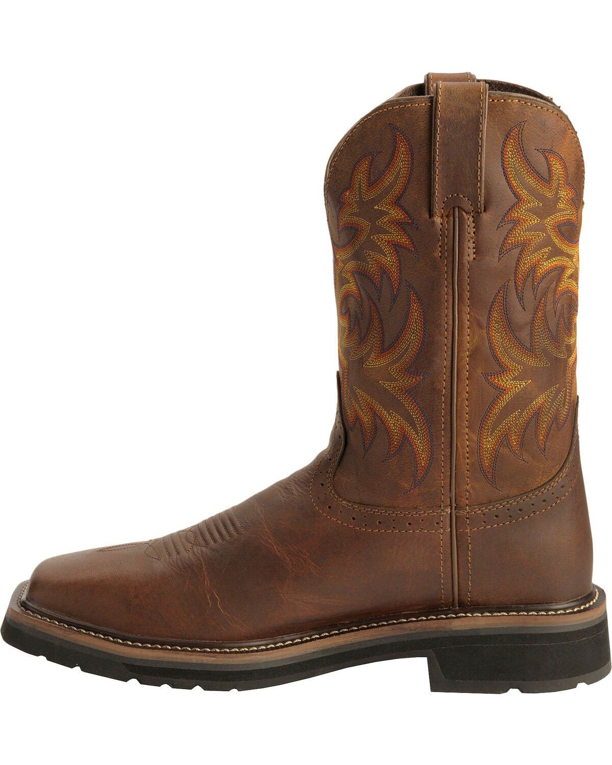 justin men's steel toe work boots