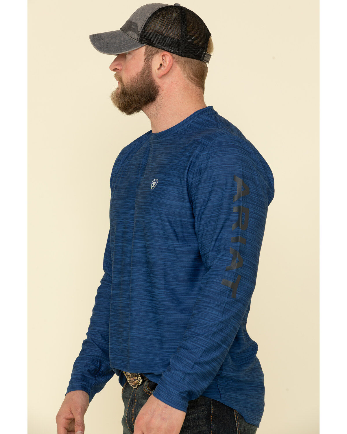 Image #5 - Ariat Men's Charger Logo Graphic Long Sleeve T-Shirt, , hi-res
