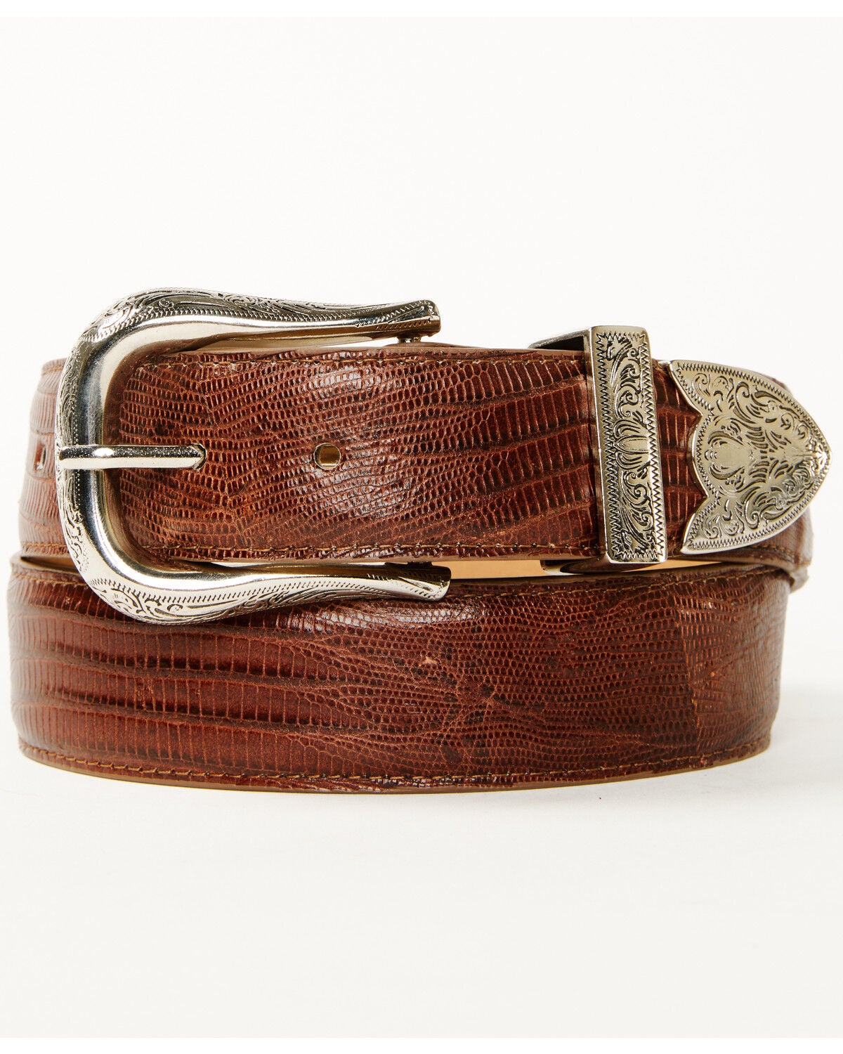 Cody James Black 1978&trade; Men's Exotic Lizard Belt, Cognac, hi-res