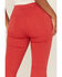 Free People Women's Just Float On High Rise Flare Jeans, Red, hi-res