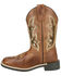 Image #3 - Smoky Mountain Girls' Nevada Western Boots - Broad Square Toe, Brown, hi-res