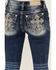 Image #2 - Miss Me Women's Dark Wash Cross Pocket Mid Rise Bootcut Stretch Denim Jeans, Dark Wash, hi-res
