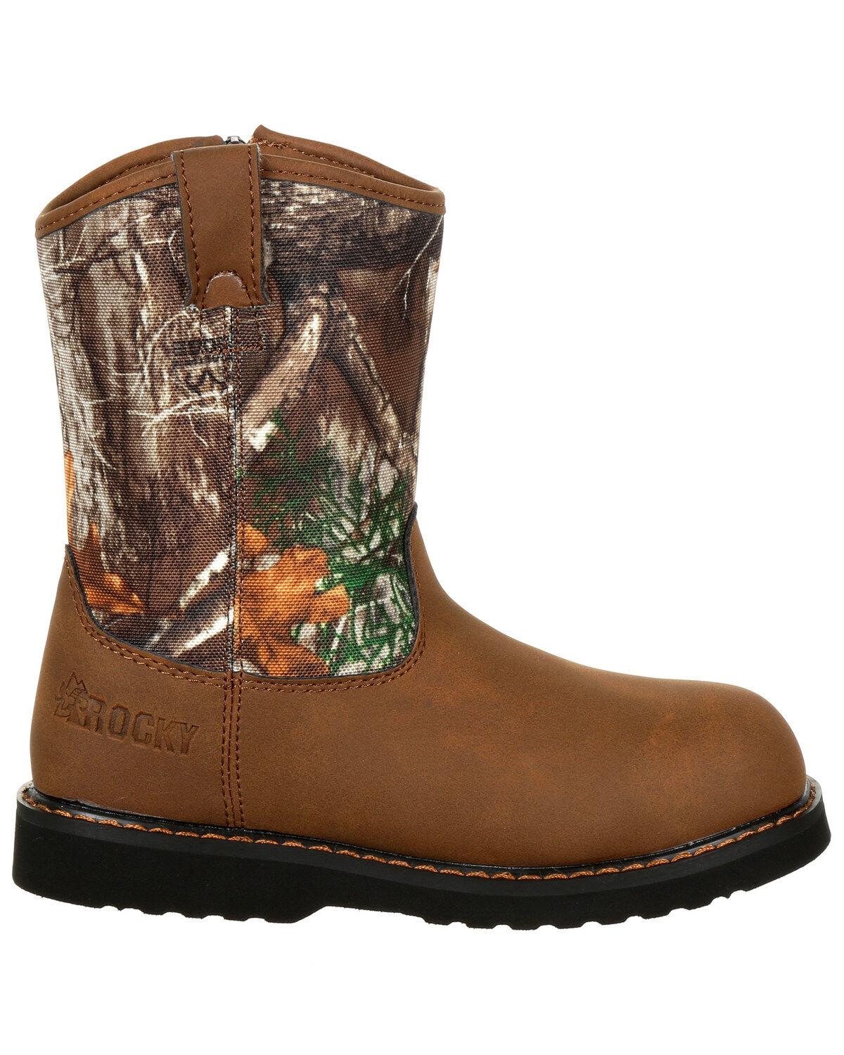 Image #2 - Rocky Boys' Outdoor Western Boots - Round Toe, , hi-res