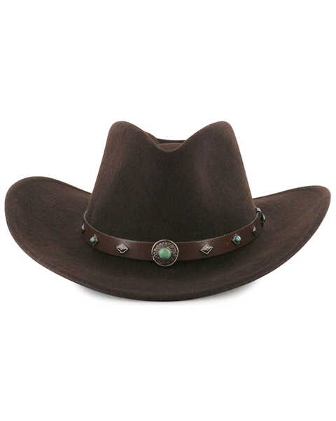Image #2 - Cody James® Men's Santa Ana Wool Hat, Brown, hi-res