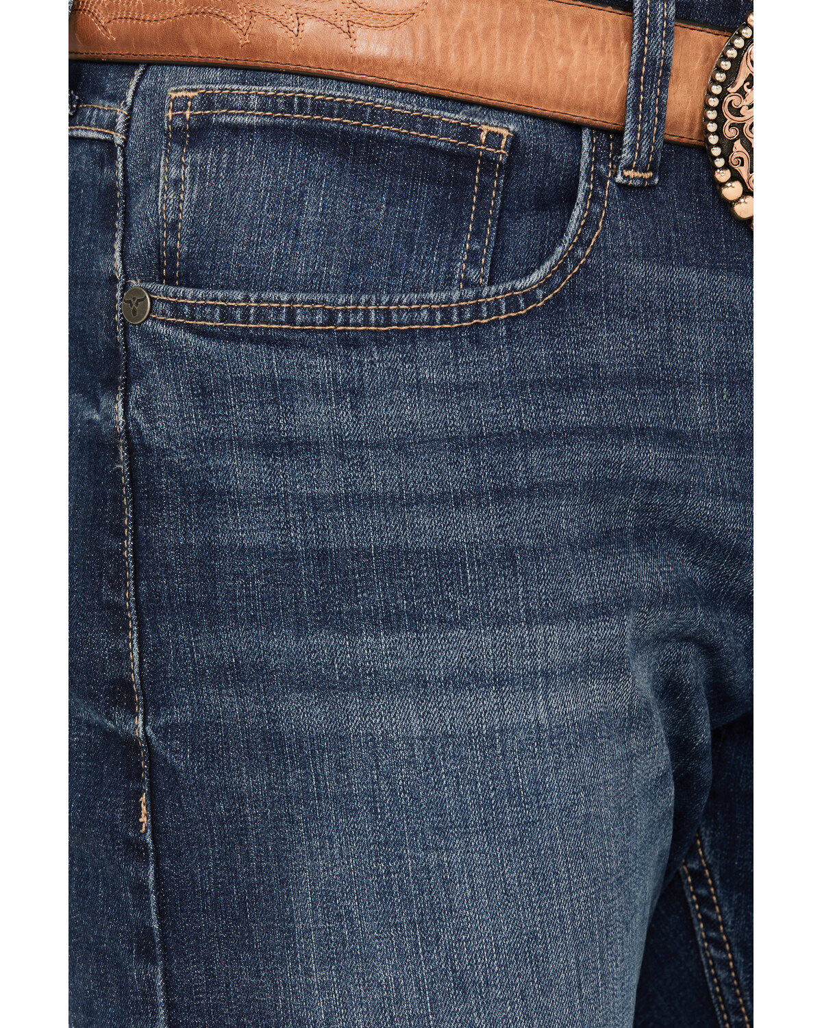 Image #2 - Wrangler 20X Men's Range Dark Wash Bootcut Stretch Jeans, Dark Wash, hi-res