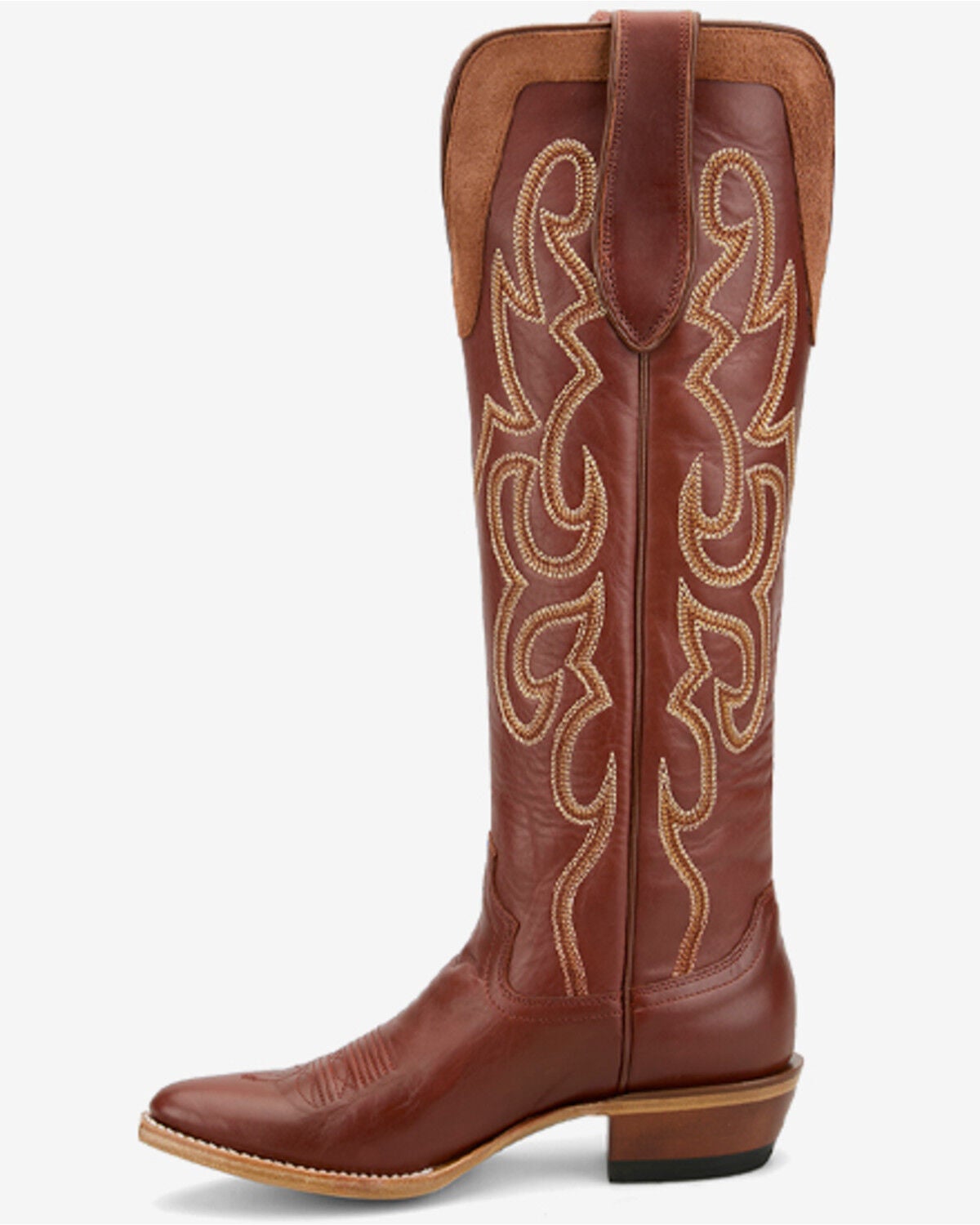 Image #3 - Justin Women's Ada Tall Western Boots - Snip Toe, Red, hi-res