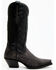 Image #2 - Dan Post Women's Exotic Lizard Western Boots - Snip Toe, Black, hi-res