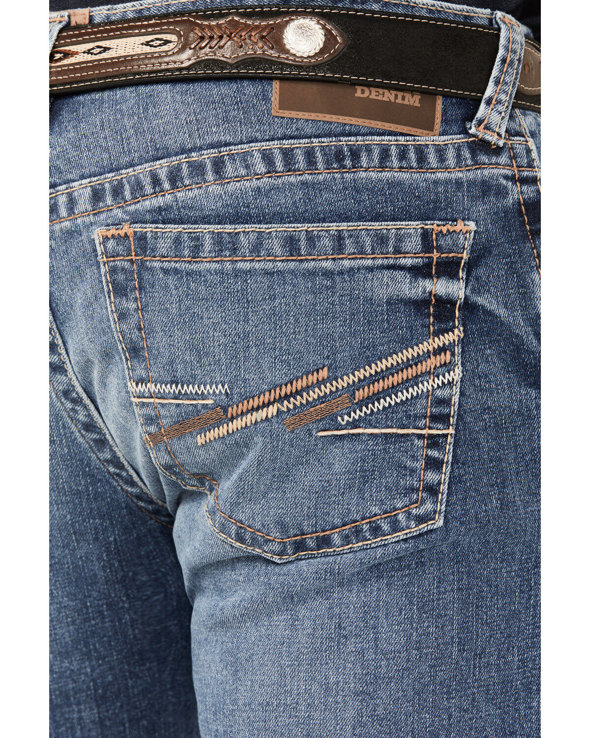 Ariat Men's M7 Livermore Warrack Medium Wash Slim Straight Stretch Jeans