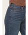 Image #2 - Shyanne Women's Balsam Dark Wash High Rise Slim Cuffed Wide Leg Stretch Denim Jeans, Dark Wash, hi-res