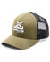 RopeSmart Men's Army Green & Black Embroidered Hawg Gear Logo Mesh-Back Trucker Cap, Green, hi-res