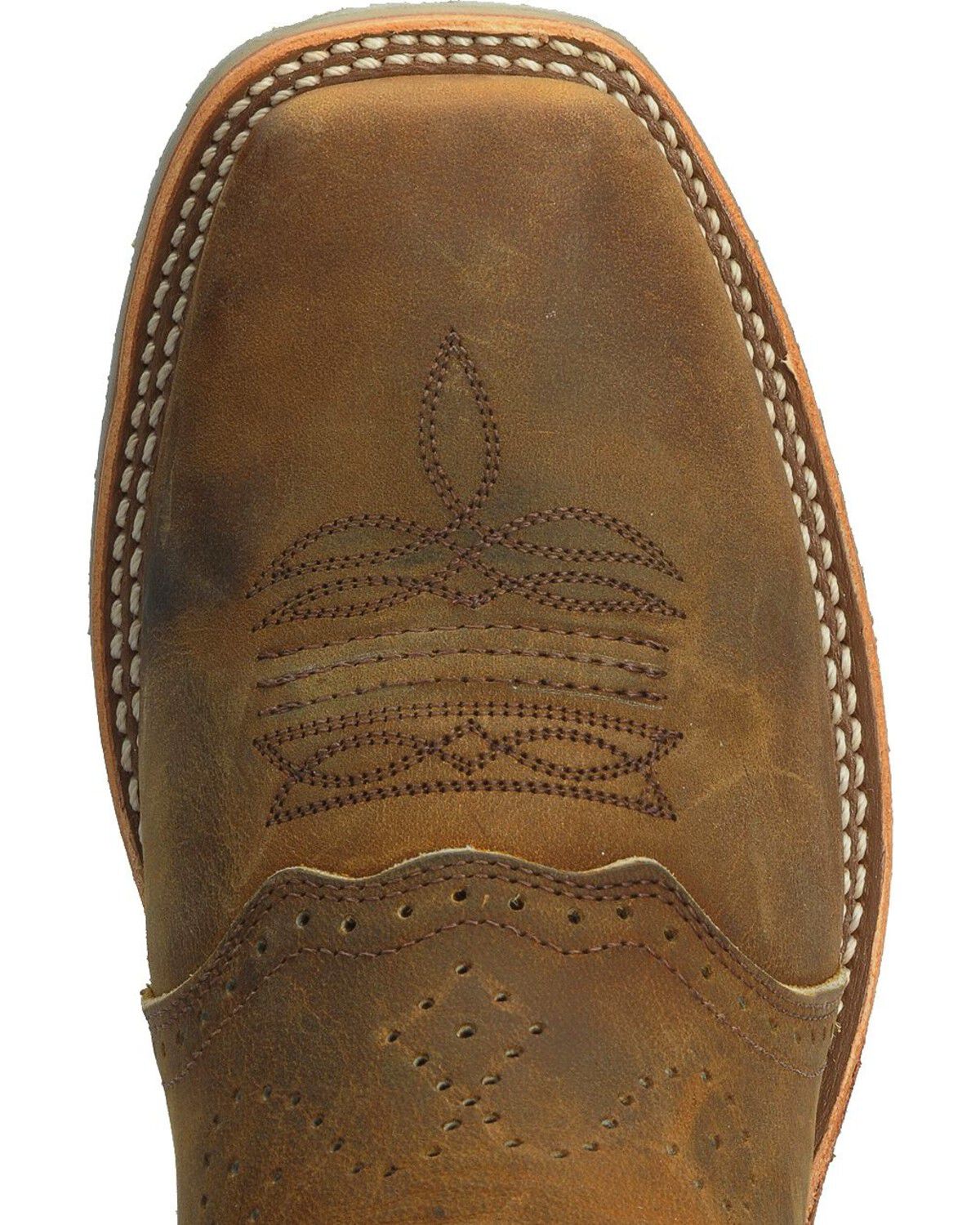 Image #6 - Double-H Men's Western Work Boots, Golden Tan, hi-res