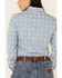 Image #4 - Stetson Women's Embroidered Schiffli Paisley Long Sleeve Snap Western Shirt, Blue, hi-res