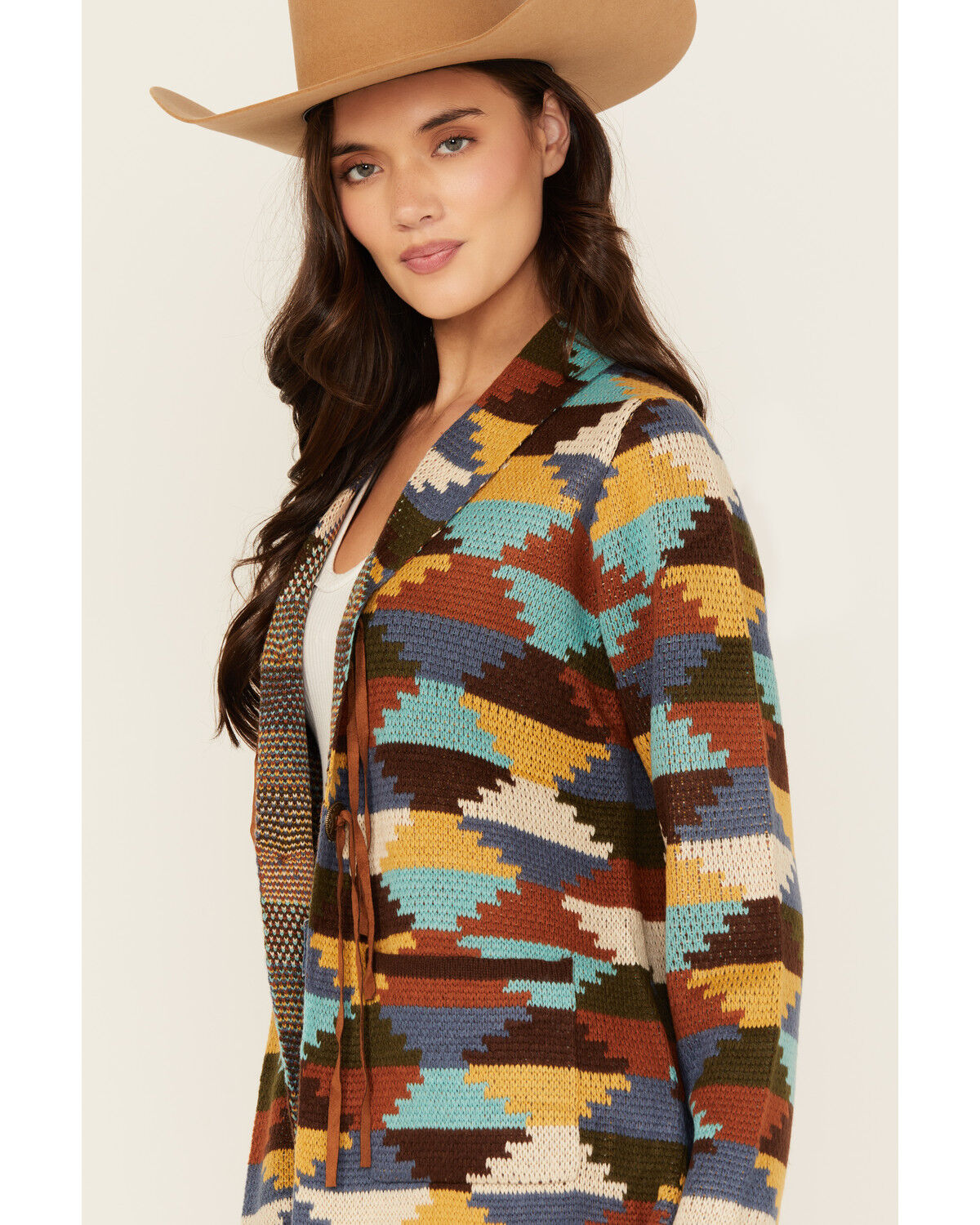 Image #2 - Cotton & Rye Women's Concho Cardigan, Multi, hi-res