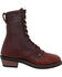 Image #2 - Ad Tec Women's Chestnut 8" Leather Packer Boots - Soft Toe, Chestnut, hi-res