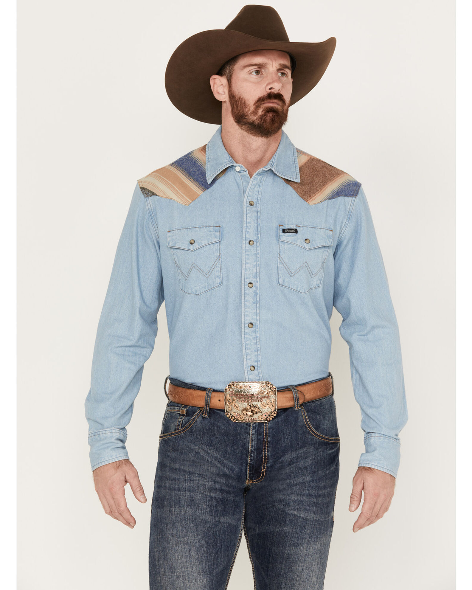 Wrangler Men's Pendleton Long Sleeve Western Work Shirt | Boot Barn
