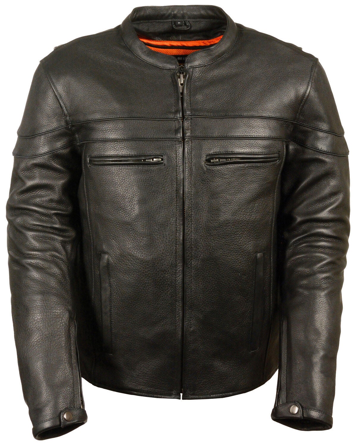 Milwaukee Leather Men's Sporty Scooter Crossover Jacket - 3X, Black, hi-res