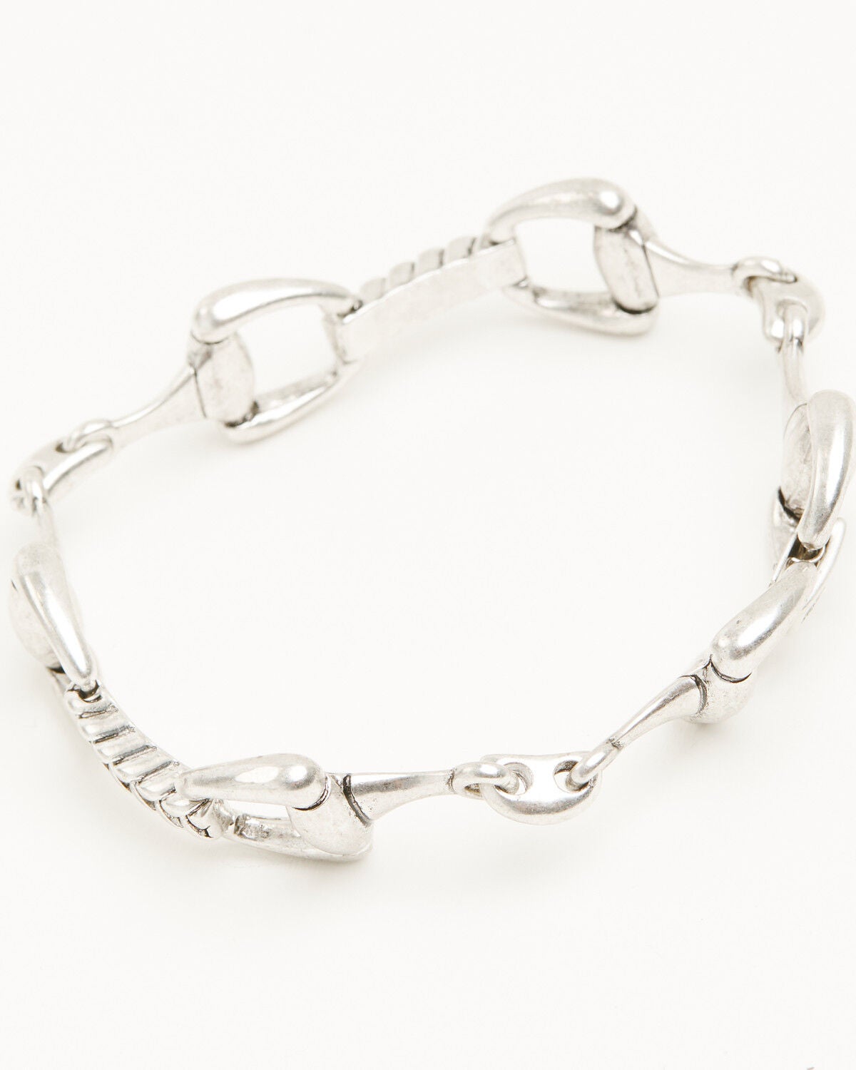 Image #3 - Lainey Wilson Women's Horse Bit Chain Link Bracelet, Silver, hi-res