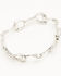 Image #3 - Lainey Wilson Women's Horse Bit Chain Link Bracelet, Silver, hi-res