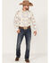 Image #2 - Dale Brisby Men's All-Over Scenic Print Long Sleeve Snap Western Shirt, Teal, hi-res