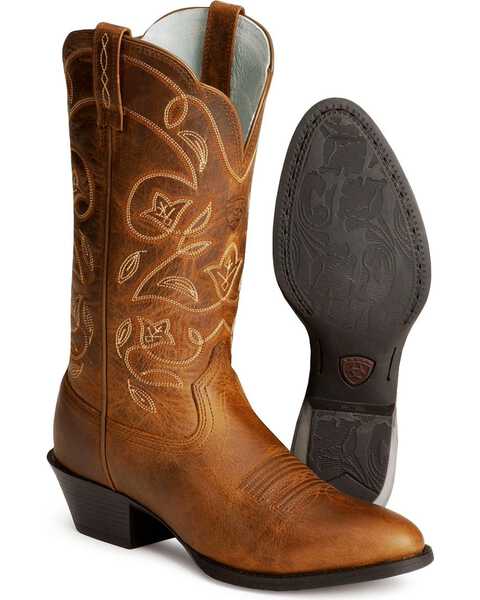 Image #2 - Ariat Women's Heritage Western Boots, Russet, hi-res