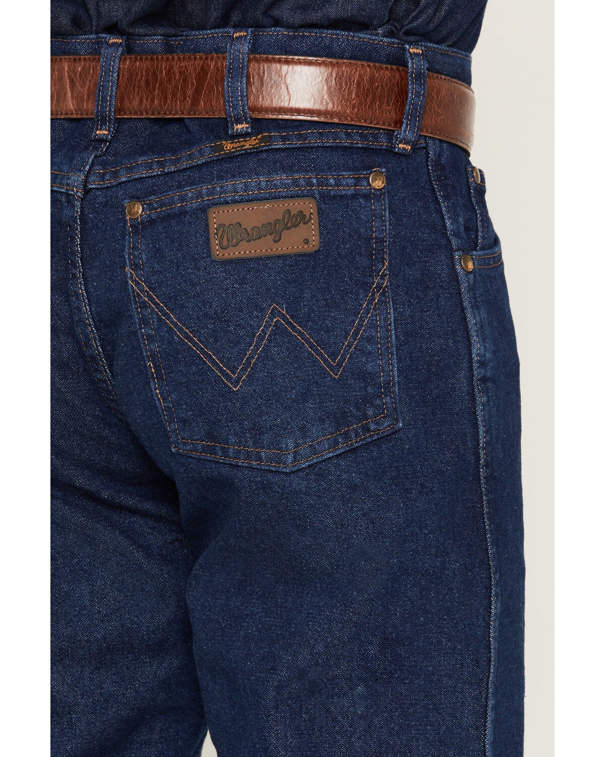 Image #4 - Wrangler 47MWZ Premium Performance Cowboy Cut Regular Fit Prewashed Jeans, Indigo, hi-res