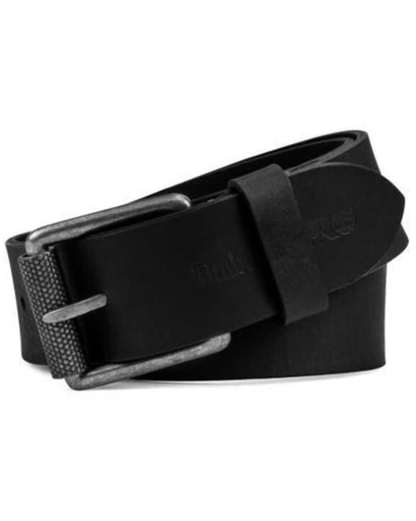 Timberland Women s Black Textured Roller Buckle Embossed Logo