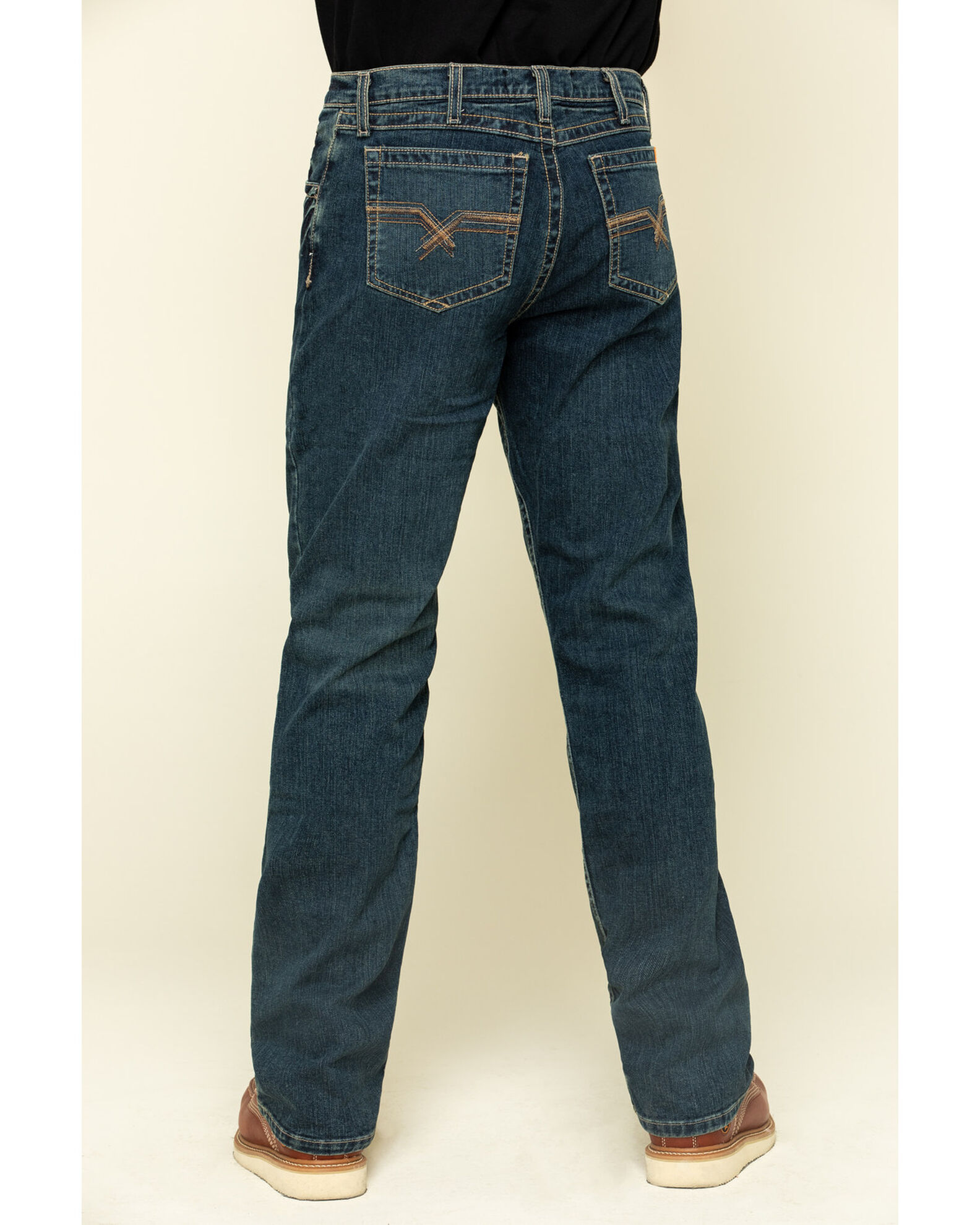 Wrangler 20X Men's FR Advanced Comfort Dark Vintage Boot Work Jeans