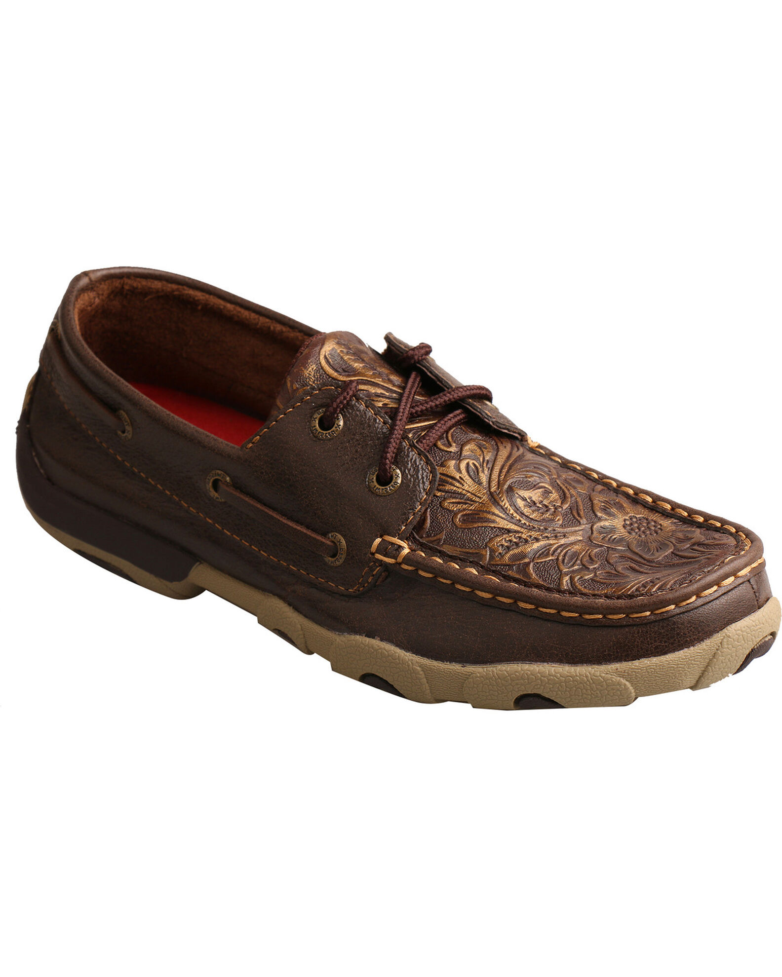 Twisted x women's clearance embossed floral driving mocs