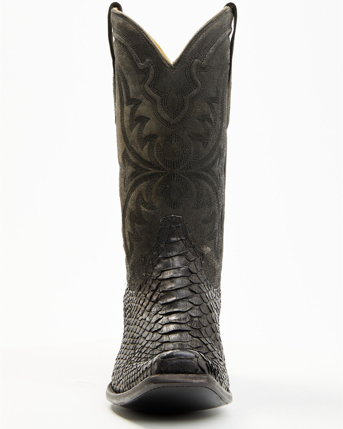 Image #4 - Corral Men's Exotic Python Western Boots - Square Toe, Black, hi-res