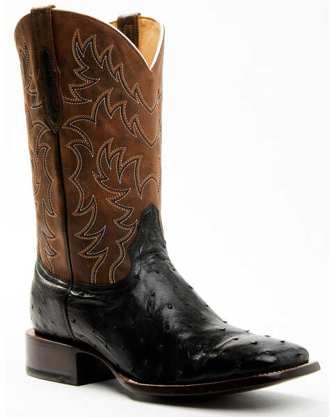 Cody James Men's Saddle Black Full-Quill Ostrich Exotic Western Boots ...