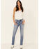 Image #1 - Shyanne Mid Rise Boyfriend Jeans, Light Blue, hi-res