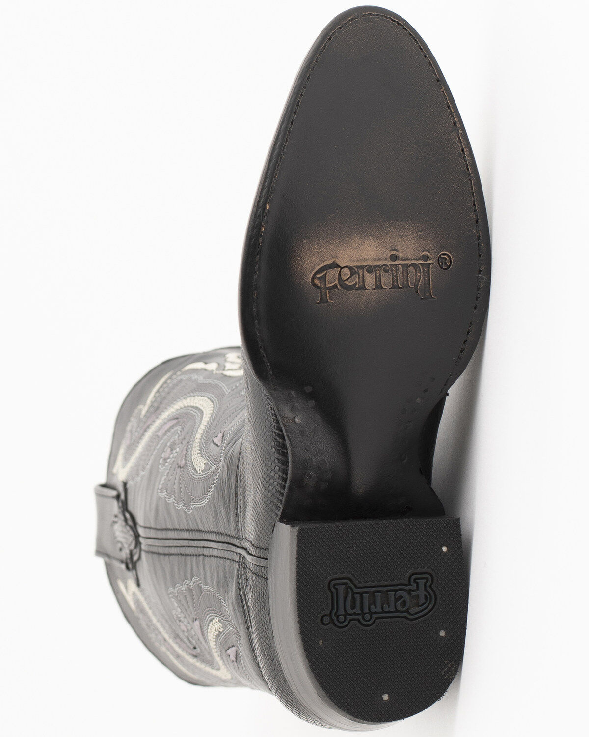 Image #6 - Ferrini Men's Exotic Teju Lizard Western Boots - Round Toe, Black, hi-res