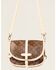 Image #3 - Vintage Boho Women's Fringeless Vachetta Crossbody Bag, Brown, hi-res