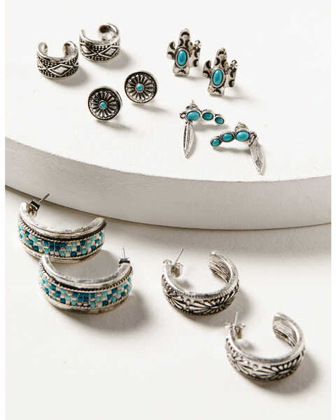 Idyllwind Women's Pembroke Earrings Set - 6-Piece, Silver, hi-res