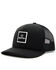 Image #1 - Brixton Men's Alpha Block Logo Patch Crossover MP Ball Cap, Black, hi-res