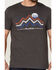 Image #3 - Flag & Anthem Men's Mountains Americana Graphic T-Shirt , Charcoal, hi-res