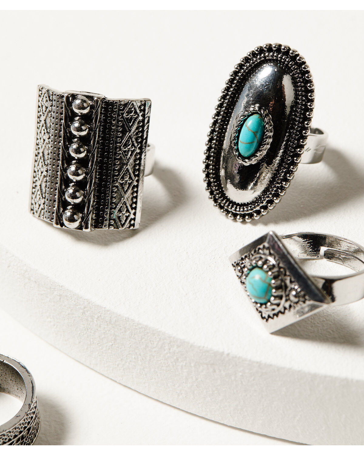 Image #3 - Idyllwind Women's Rawlings Road Ring Set - 5-Piece, Silver, hi-res
