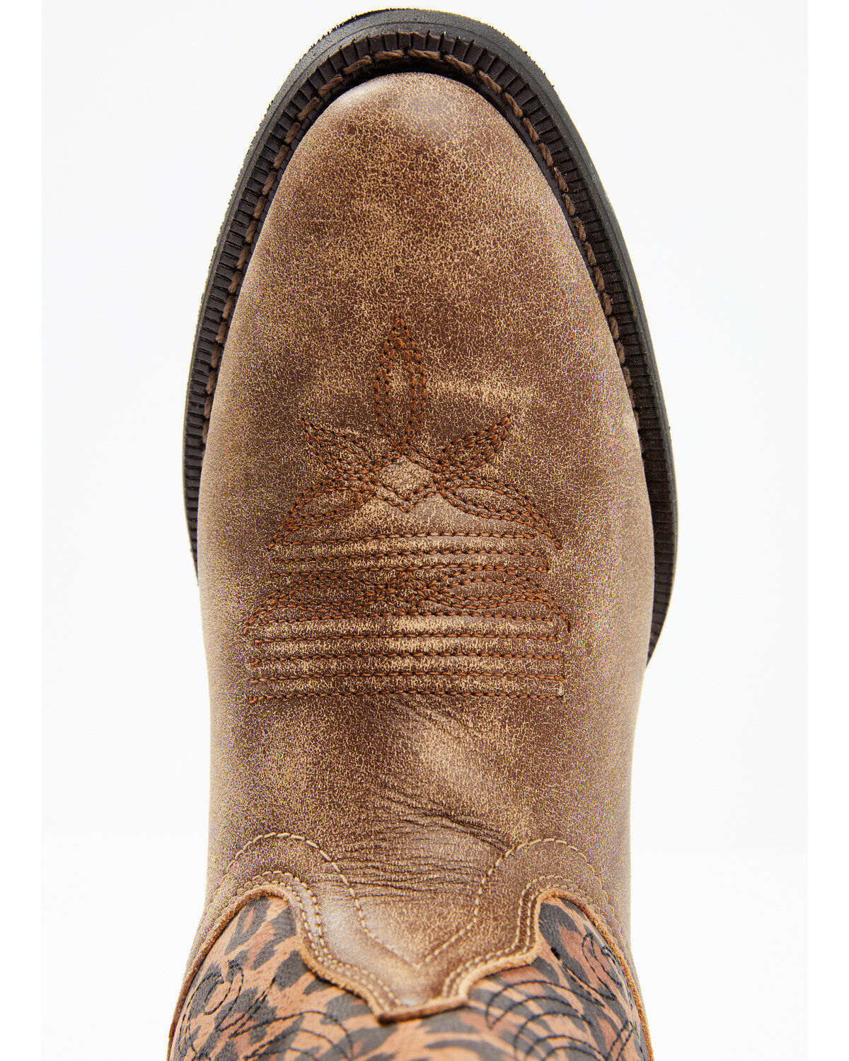 Image #6 - Laredo Women's Leopard Print Western Fashion Booties - Round Toe, Leopard, hi-res