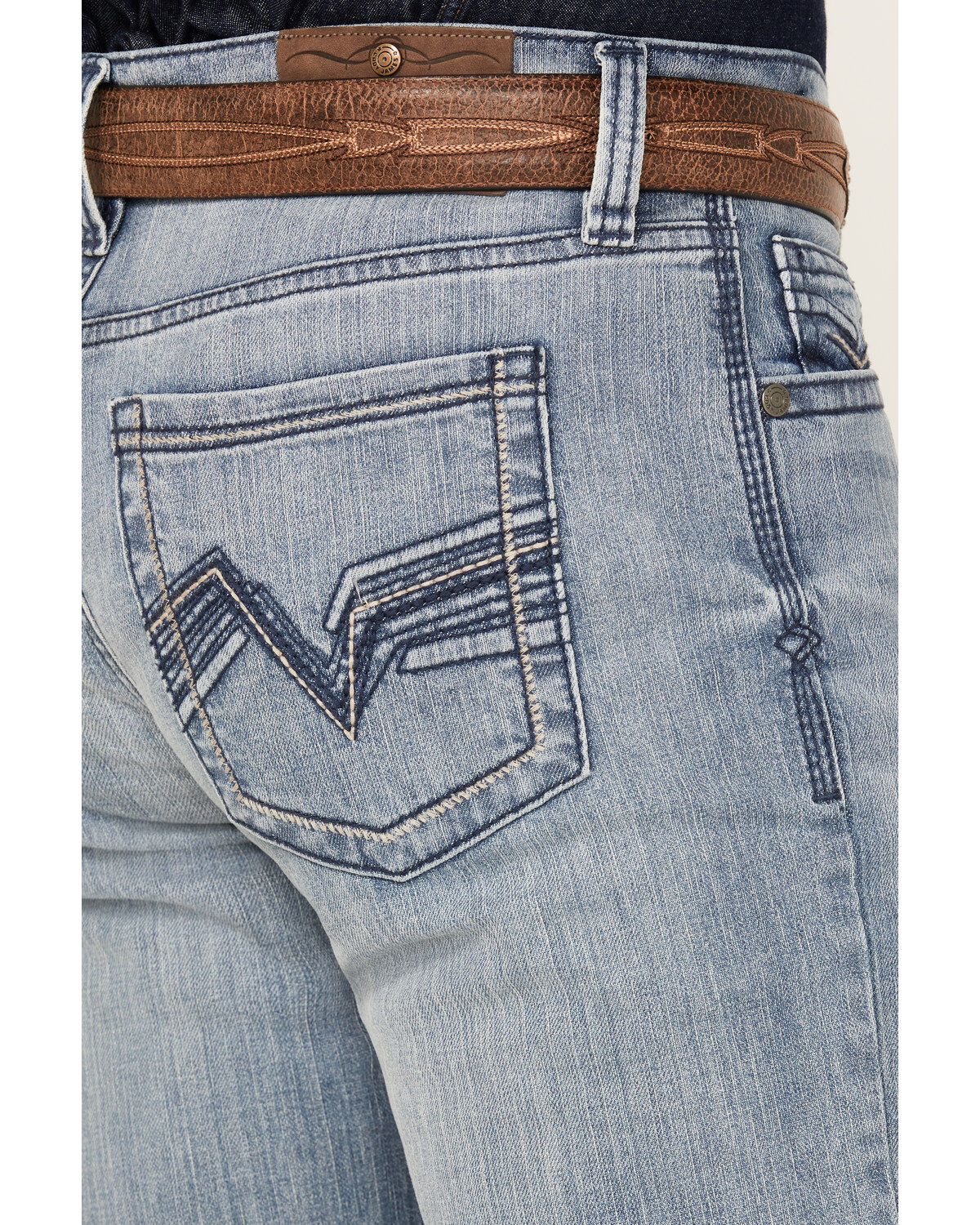 Image #4 - Cody James Men's Buckskin Wash Jackson Slim Straight Stretch Denim Jeans, Light Wash, hi-res