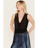 Image #2 - Idyllwind Women's Juniper Beaded Vest, Black, hi-res